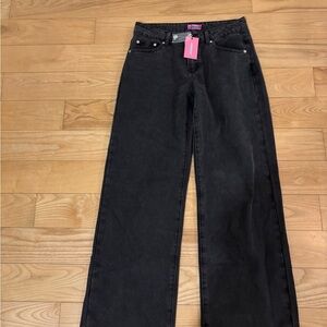 Edikted Black Flare & Wide Leg Jeans